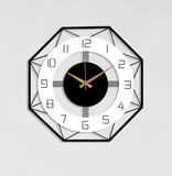 Antique Hexagon Stylish Metal Wall Clock