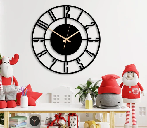 Designer Number Metal Wall clock