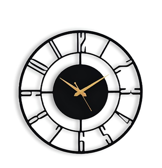 Designer Number Metal Wall clock