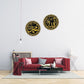 Allah (SWT) and Mohammad (PBUH) Acrylic Circle Design Islamic Wall Art