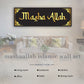 MashaAllah Islamic Wall Art – Modern Black & Gold Acrylic Decor