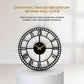 Designer Roman Numeral Metal Wall Clock