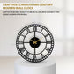 Designer Roman Numeral Metal Wall Clock