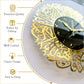 Surah Al-Ikhlas Black & Gold Acrylic Islamic Wall Clock – Premium Arabic Calligraphy Design