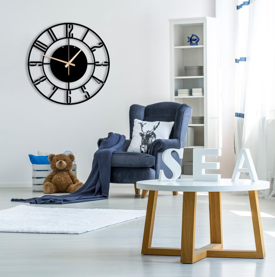 Designer Number Metal Wall clock