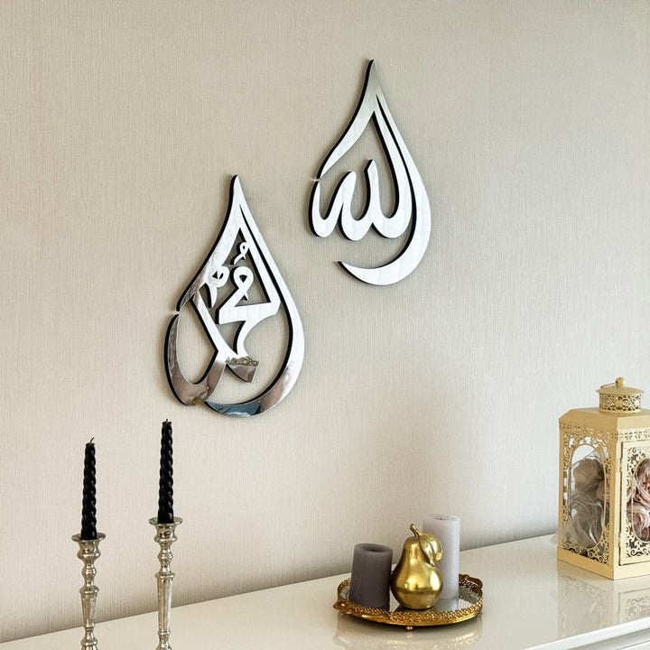 Elevate Your Space with Faith and Elegance

Grace your walls with the divine presence of our Allah (SWT) & Muhammad (PBUH) Wooden Islamic Wall Art. Designed in a unique drop shape, this artwork blends traditional Islamic calligraphy with modern design, making it a standout spiritual decor piece for your home, prayer area, or workspace.