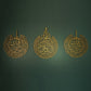 Ayatul Kursi Islamic Wall Art Set with Surah Al Falaq and An Nas