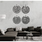 Set of 4 Qul Surahs – Al-Ikhlas, Al-Falaq, An-Nas, Al-Kafirun | Metal Islamic Wall Art