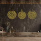 Ayatul Kursi Islamic Wall Art Set with Surah Al Falaq and An Nas