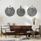Ayatul Kursi Islamic Wall Art Set with Surah Al Falaq and An Nas