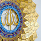 99 Names of Allah Gold 3D Metal Islamic Wall Art – Asmaul Husna islamic Home Decor