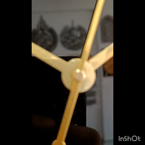 Bring elegance and spirituality to your home with this Surah Al-Ikhlas Black & Gold Acrylic Islamic Wall Clock. Designed with layered acrylic in a premium finish, this clock combines modern craftsmanship with timeless Arabic calligraphy.
