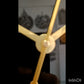 Surah Al-Ikhlas Black & Gold Acrylic Islamic Wall Clock – Premium Arabic Calligraphy Design